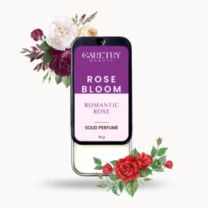 Caretry Beauty Rose Bloom Romantic Rose Solid Perfume | Floral Alcohol Free Solid Perfume | Long Lasting and Travel Friendly Pocket Perfume for Men and Women (10g)