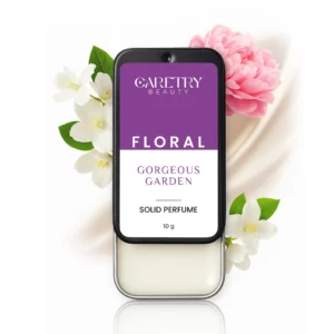 CARETRY BEAUTY Floral Gorgeous Garden Solid Perfume | Floral Alcohol Free Solid Perfume | Long Lasting and Travel Friendly Pocket Perfume for Men and Women (10g)
